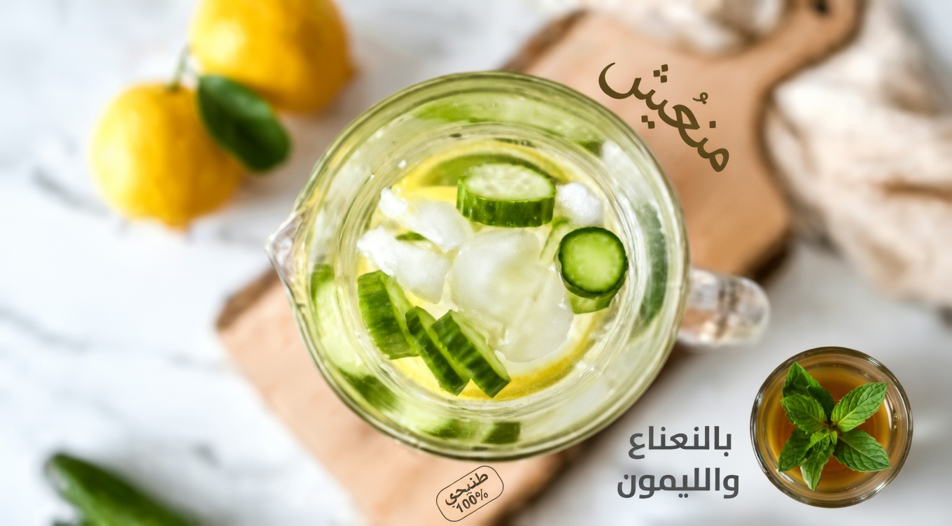 14 سببًا لماذا يجب أن تشرب يوميًا ماء الخيار والزنجبيل والنعناع والليمون