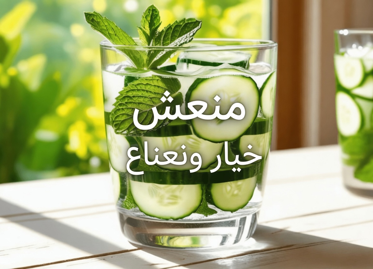 14 سببًا لماذا يجب أن تشرب يوميًا ماء الخيار والزنجبيل والنعناع والليمون