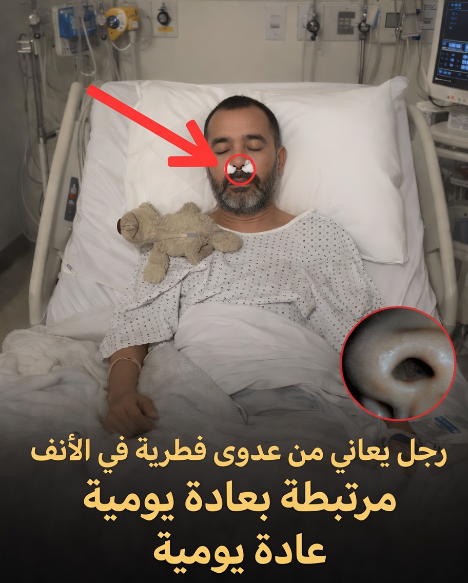 امرأة تُعاني عدوى فطرية في الأنف مرتبطة بعادة يومية