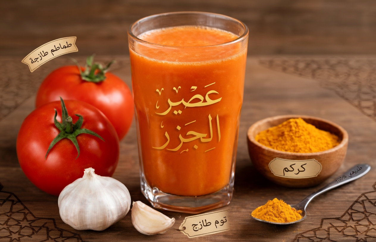 مشروب طبيعي لدعم صحة البروستاتا بعد سن الأربعين: مزيج الثوم والطماطم والكركم القوي