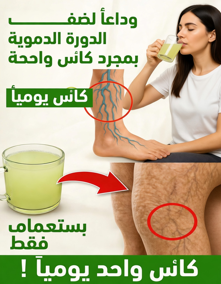 المشروب رقم 1 الذي يُجدد شرايينك ويُنهي ضعف الدورة الدموية نهائيًا