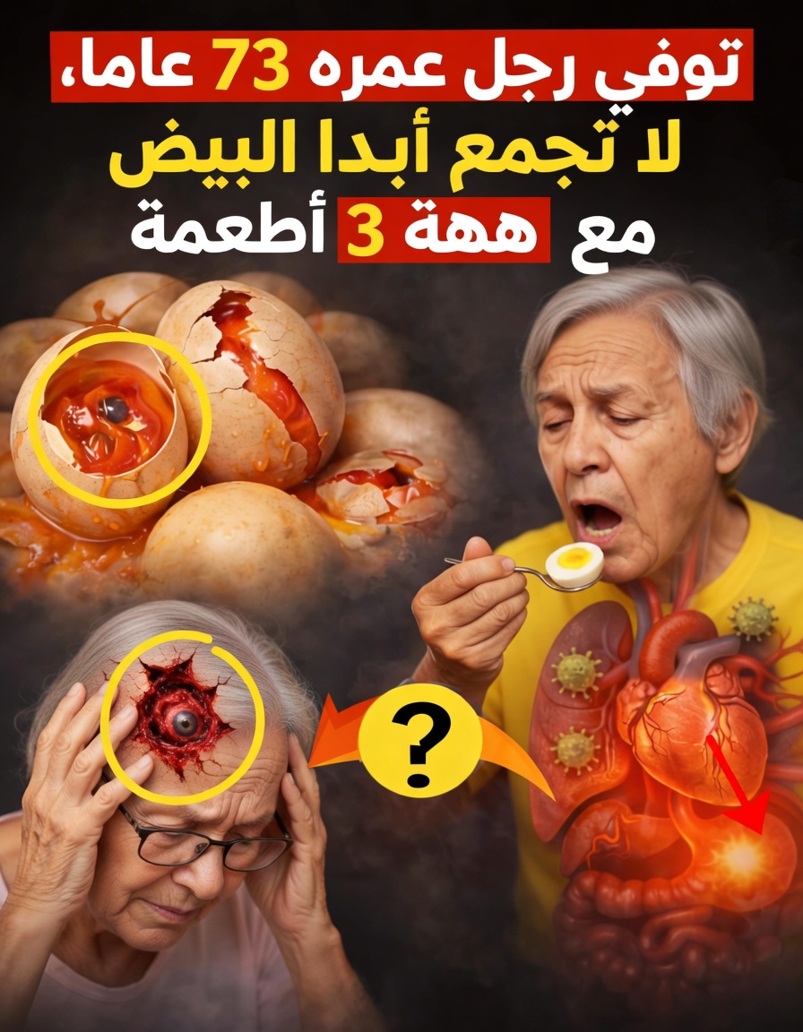 تنبيه لكبار السن: 3 أطعمة شائعة لا ينبغي أبدًا تناولها مع البيض