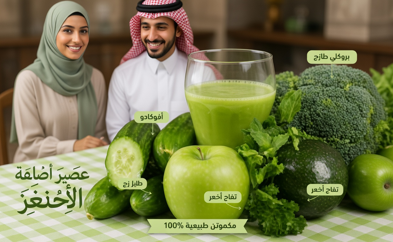 ماء أخضر على طريقة السوق: طقس يومي بسيط لدعم الترطيب والطاقة المستقرة والراحة اليومية بعد سن 45