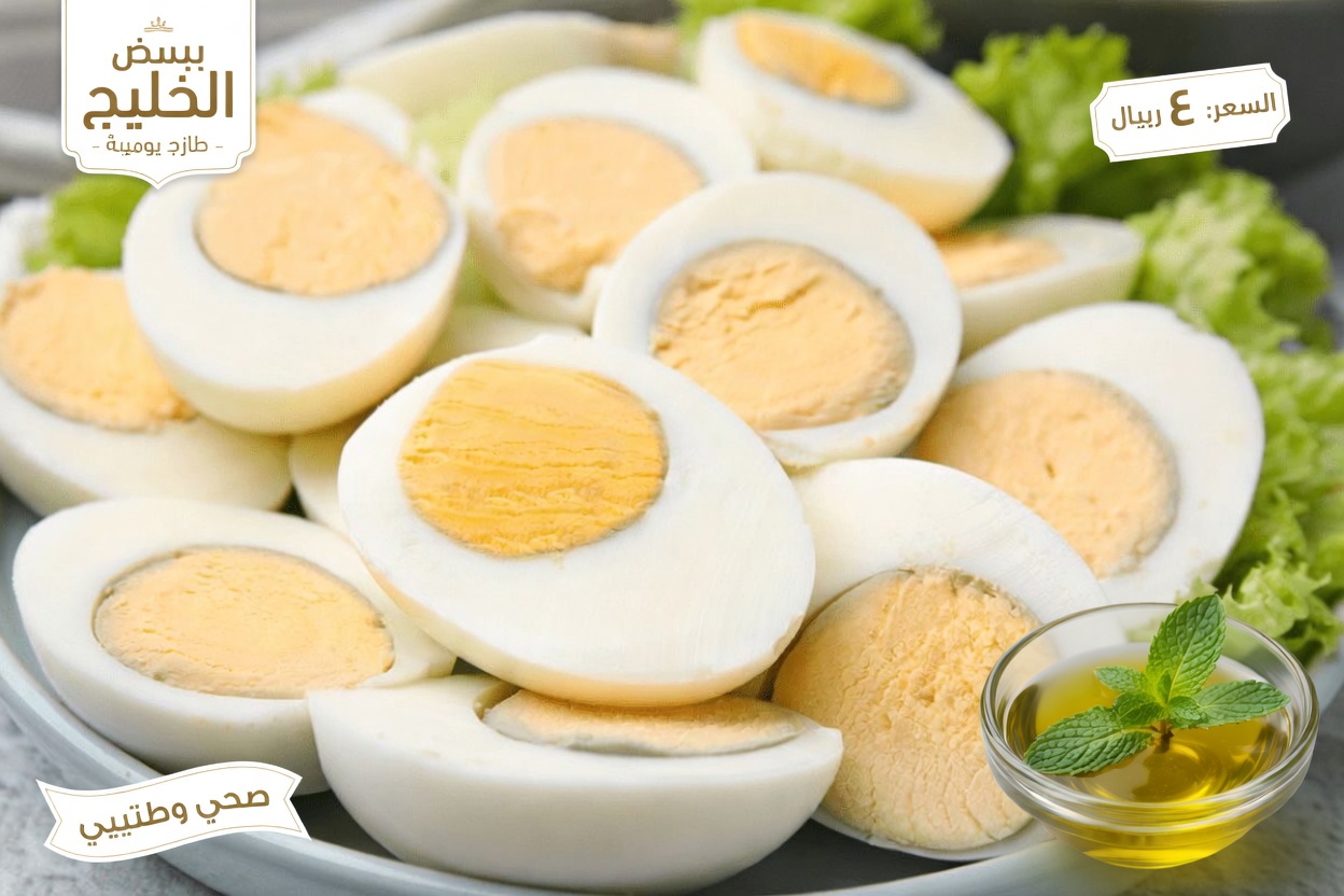 ما سبب ظهور الحلقة الخضراء حول البيض المسلوق؟