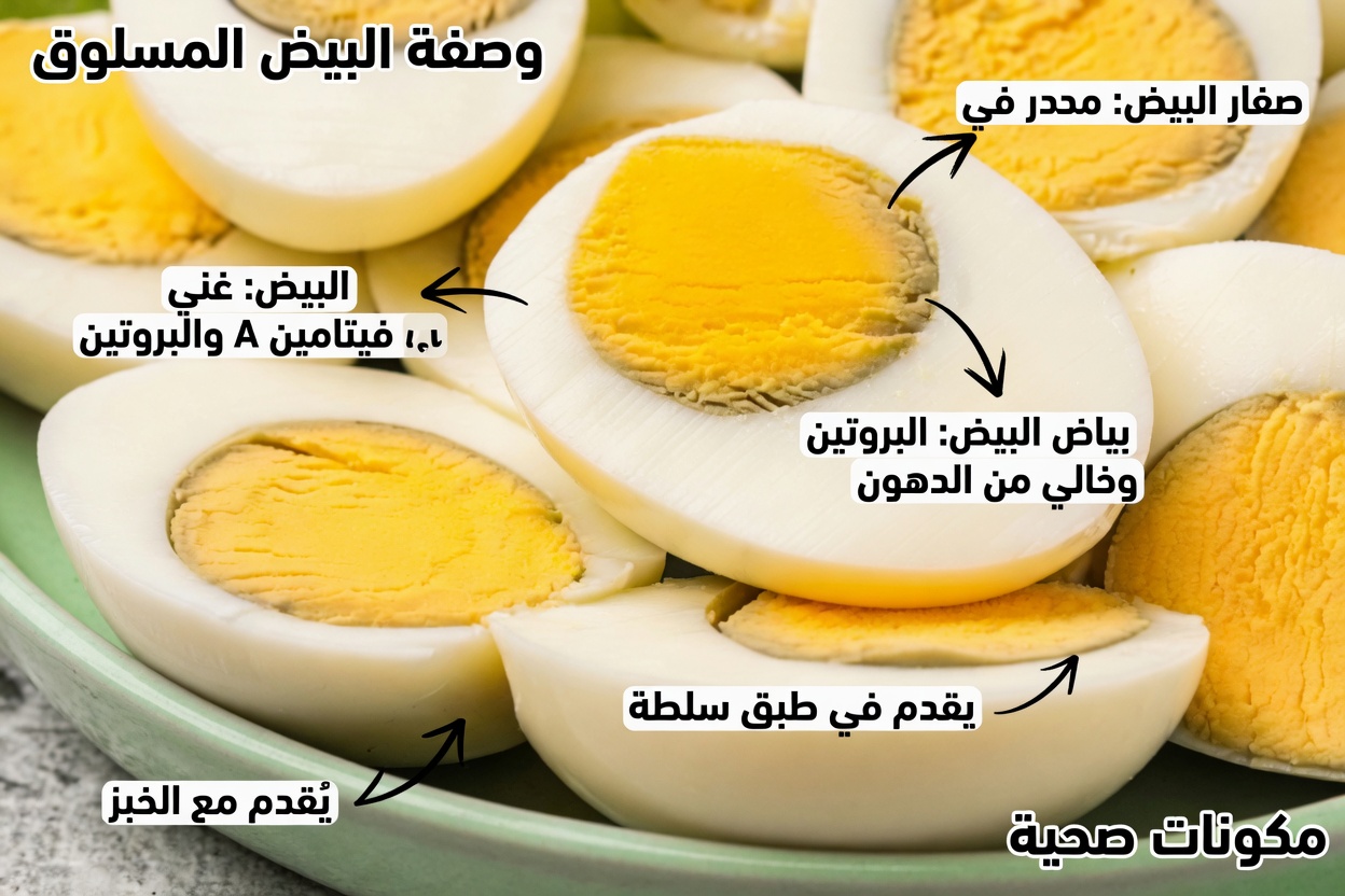 ما سبب ظهور الحلقة الخضراء حول البيض المسلوق؟