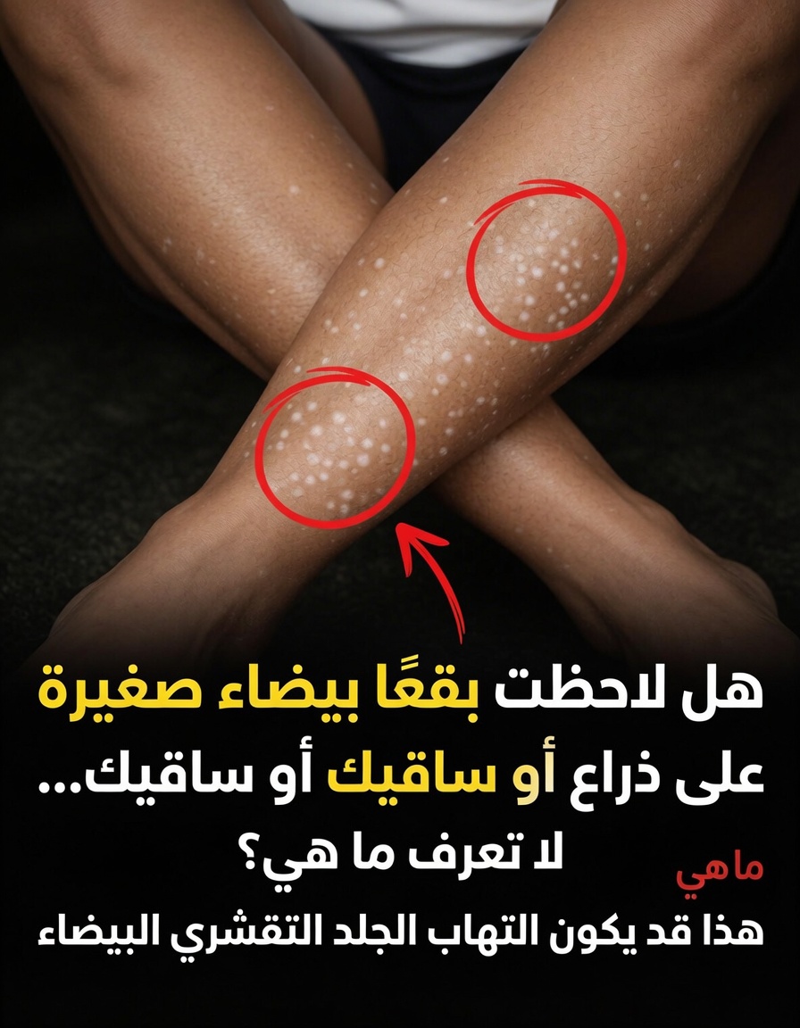 هل لاحظتَ بقعًا بيضاء صغيرة على ذراعيك أو ساقيك… ولا تعرف ما هي؟