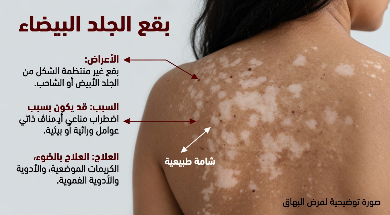 هل لاحظتَ بقعًا بيضاء صغيرة على ذراعيك أو ساقيك… ولا تعرف ما هي؟