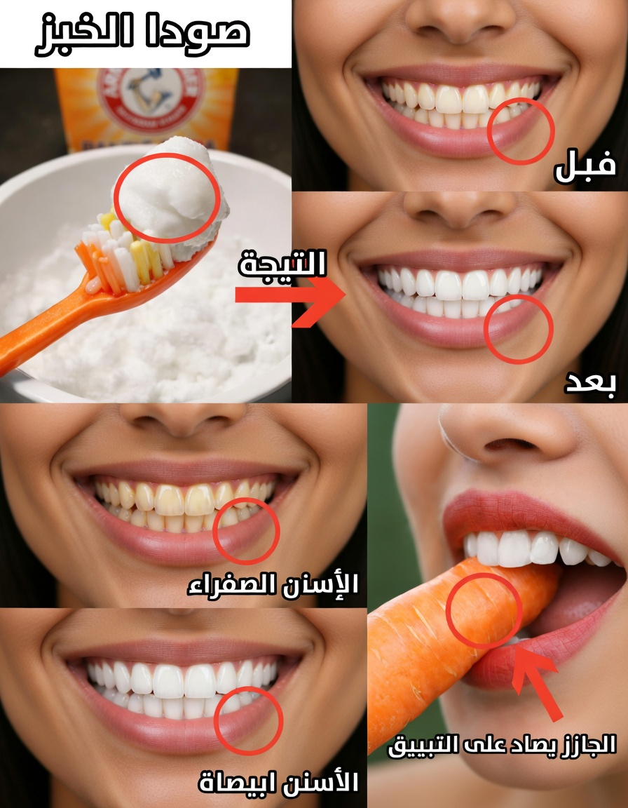 اكتشف 11 طريقة طبيعية بسيطة لتبييض الأسنان في المنزل باستخدام مكونات مطبخ يومية لديك بالفعل
