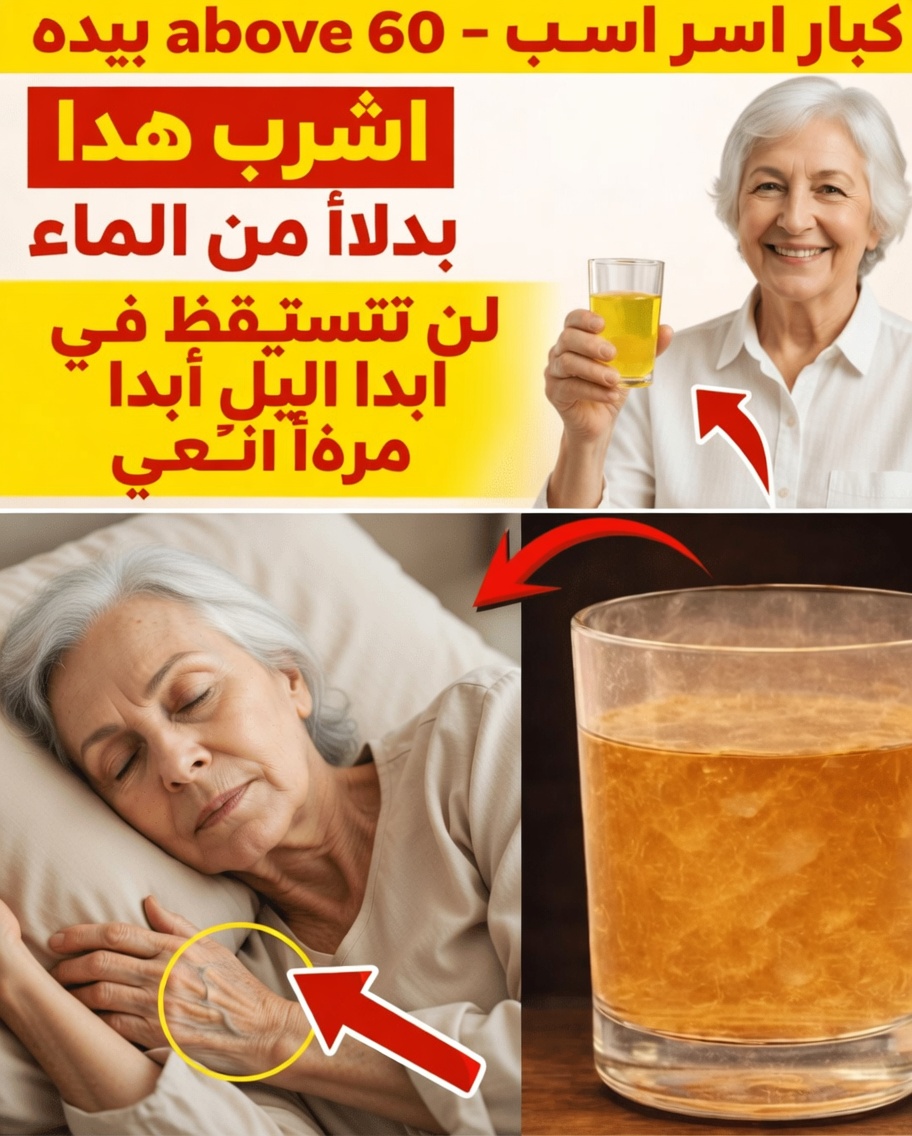 كبار السن: هل لا تستطيعون النوم طوال الليل؟ اشربوا هذا بدلًا من الماء لنومٍ عميقٍ فوري