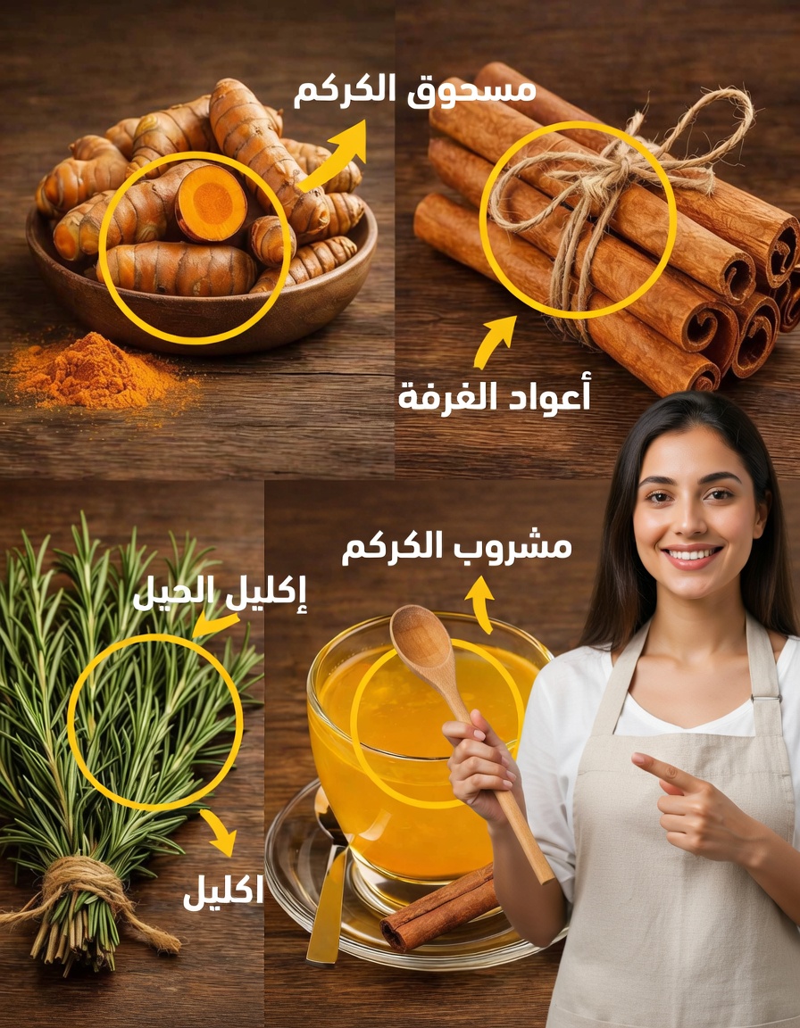 المشروب العشبي السحري لمرض السكري والدورة الدموية والكبد الدهني وآلام العظام