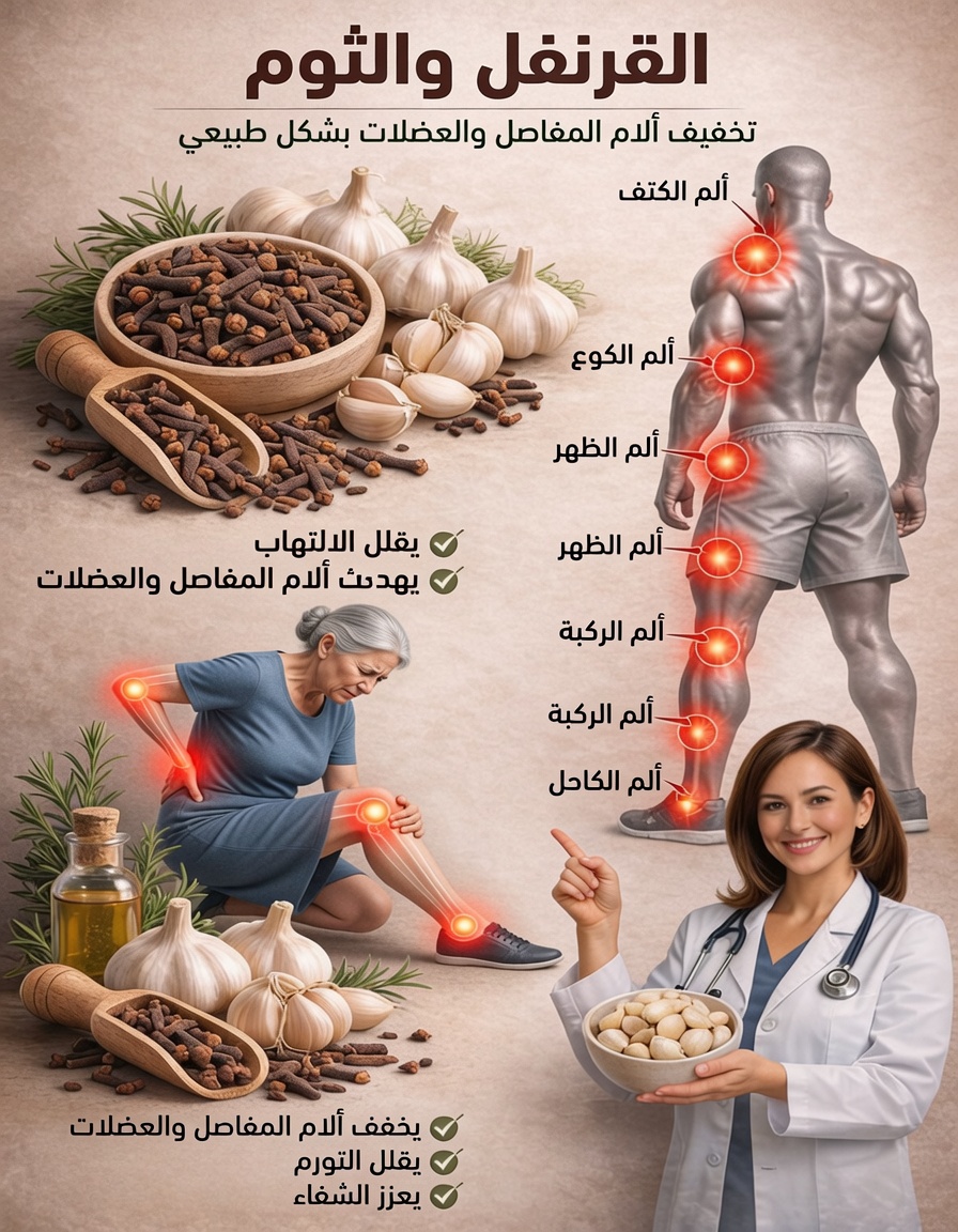 القرنفل والثوم: مزيج طبيعي قوي لصحة أفضل
