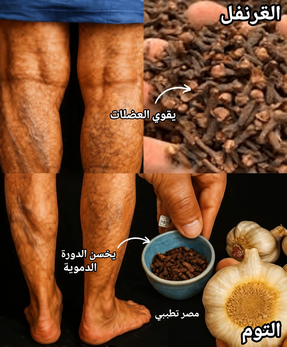 وداعًا لدوالي الساقين؟ العلاج المنزلي بالثوم والقرنفل الذي يتحدث عنه الجميع
