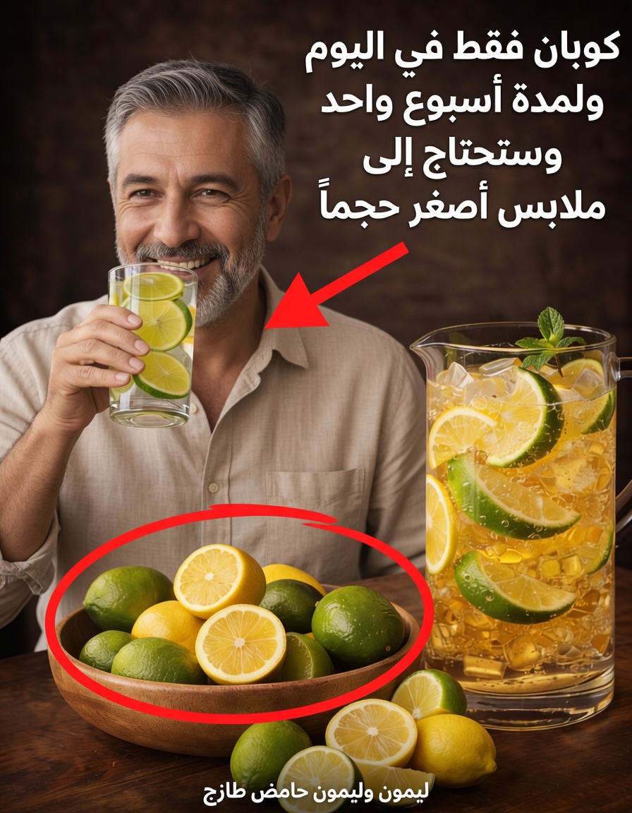 المشروب المنزلي المكوّن من عنصرين الذي يساعد على تقليل دهون البطن