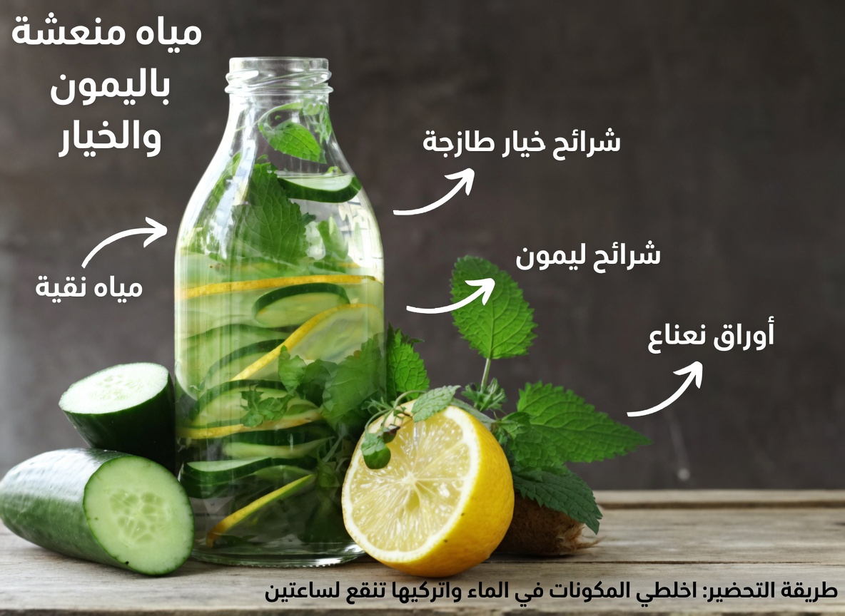 ماء السوق الأخضر: مشروب طبيعي قد يساعد في دعم صحة الجلوكوز والدورة الدموية والجهاز الهضمي