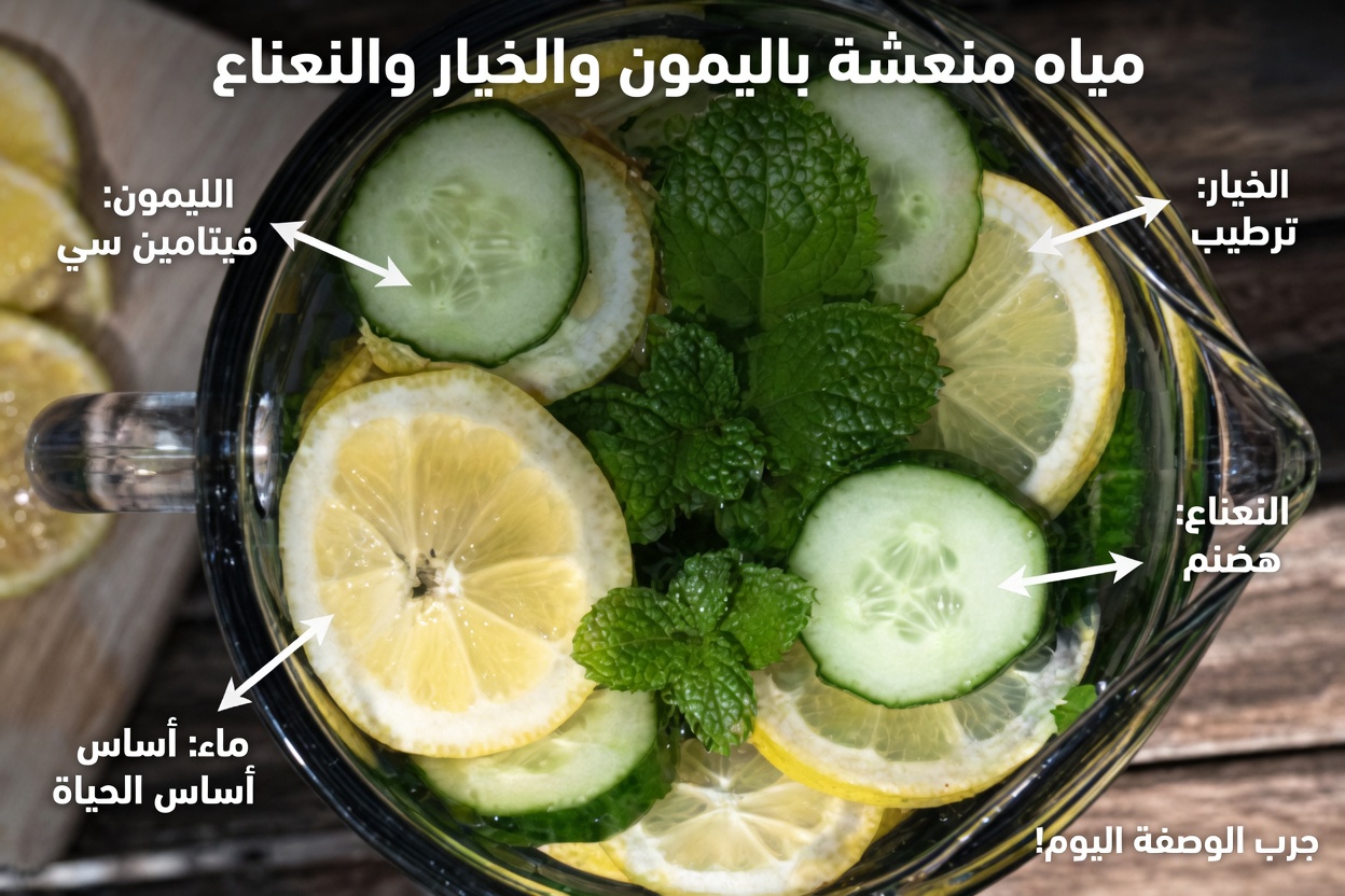 ماء السوق الأخضر: مشروب طبيعي قد يساعد في دعم صحة الجلوكوز والدورة الدموية والجهاز الهضمي