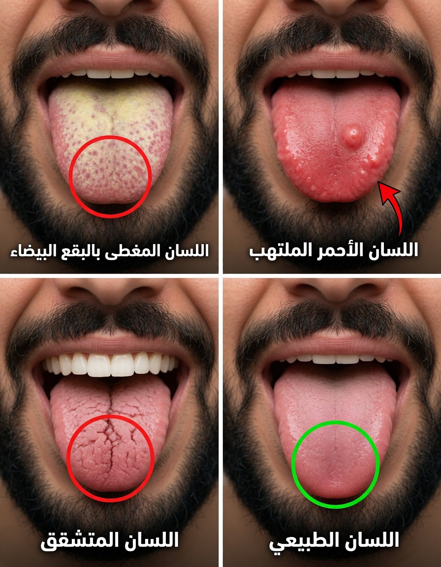 إذا كنت تعاني من هذه الأعراض الأربعة في اللسان، فقد تشير إلى حالات صحية كامنة