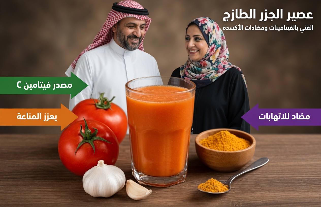 مشروب طبيعي بالثوم والطماطم والكركم للرجال فوق سن الأربعين: دعم يومي بسيط لصحة البروستاتا