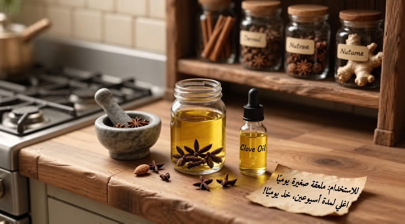 زيت القرنفل المنزلي: الفوائد، الاستخدامات، ووصفة سهلة لتحضيره بنفسك