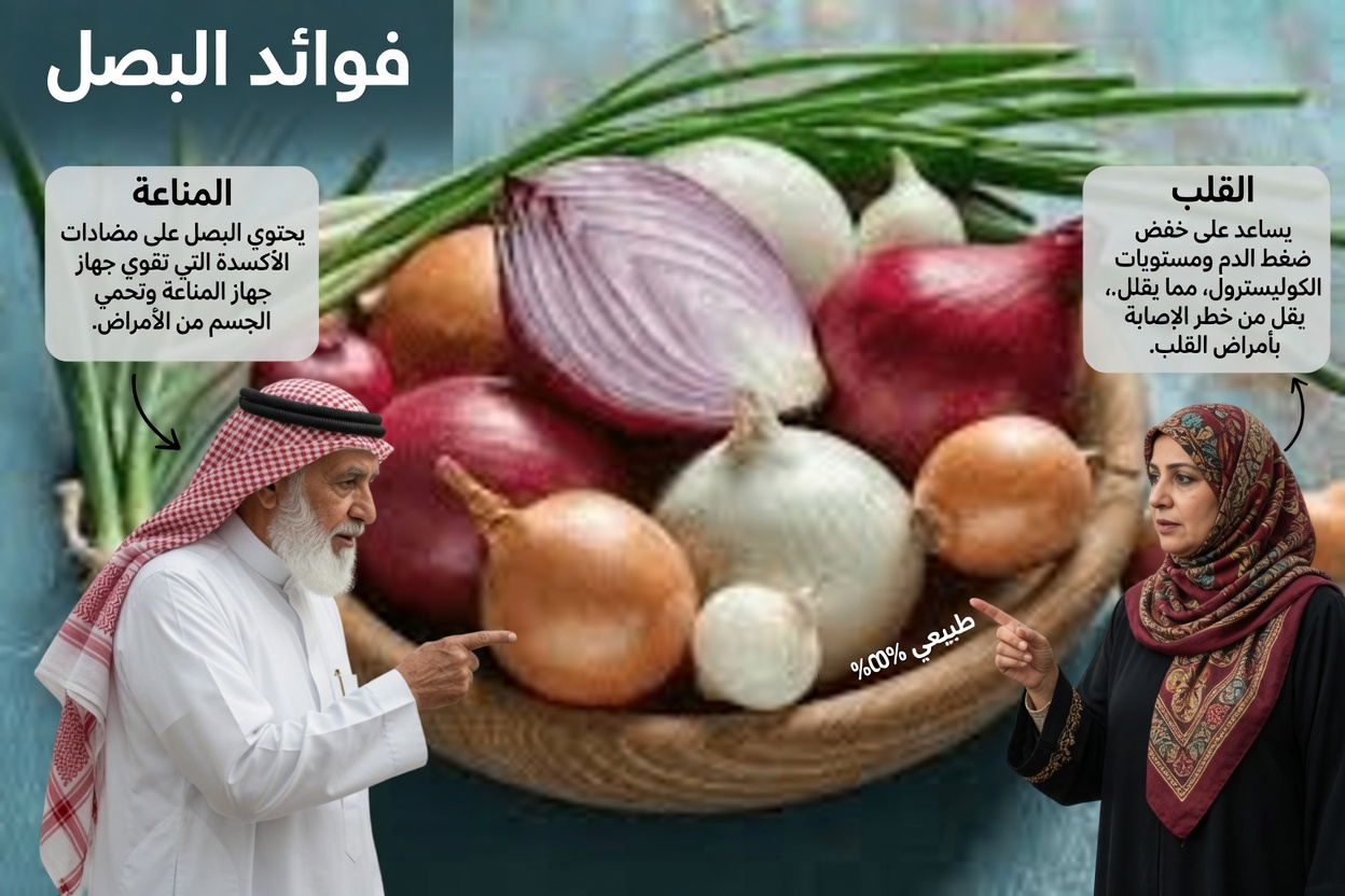 وصفة البصل التي قد تساعد في تقليل مخاطر الإصابة بالسكري، وتنظيف الشرايين، وإنقاذ قلبك