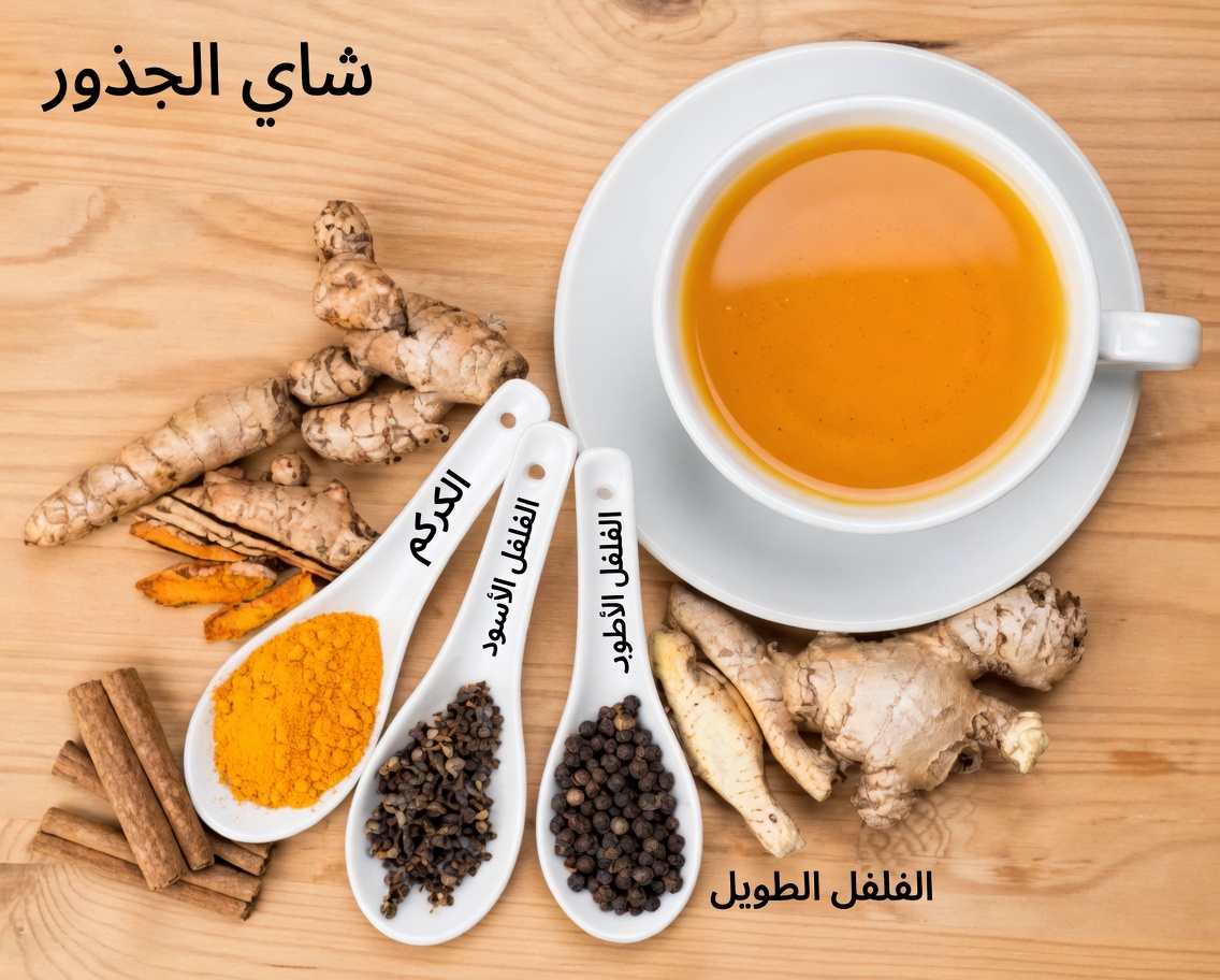 شاي أوراق الصنوبر والكركم والقرفة – مشروب طبيعي لدعم توازن صحي لمستوى السكر في الدم