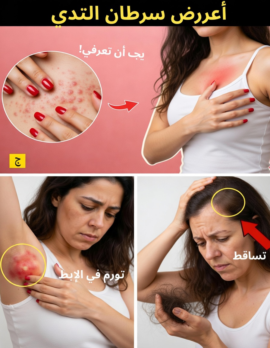 10 علامات تحذيرية لسرطان الثدي يجب أن تعرفيها للكشف المبكر وزيادة الوعي