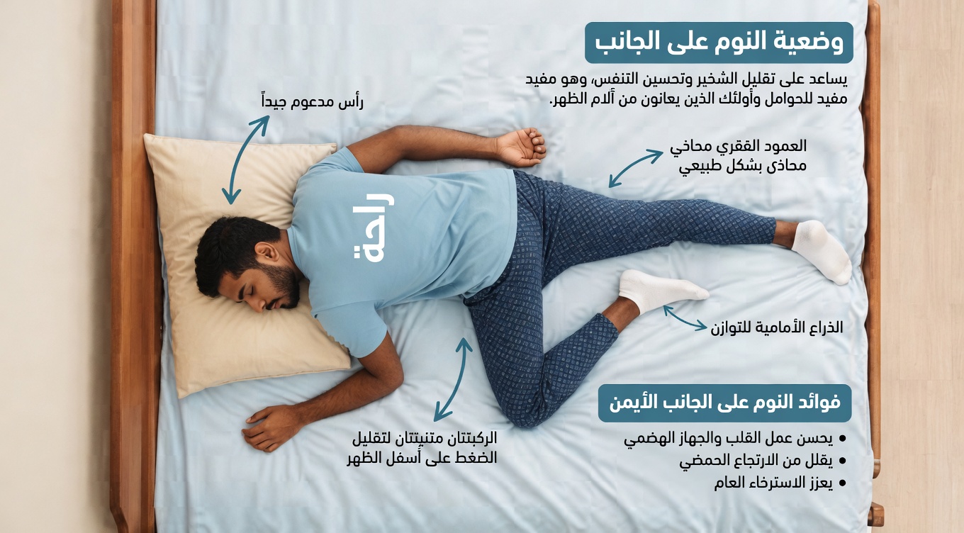 هل يعرض النوم على بطنك صحتك للخطر؟ اكتشف أوضاع نوم أكثر أمانًا لنوم أفضل