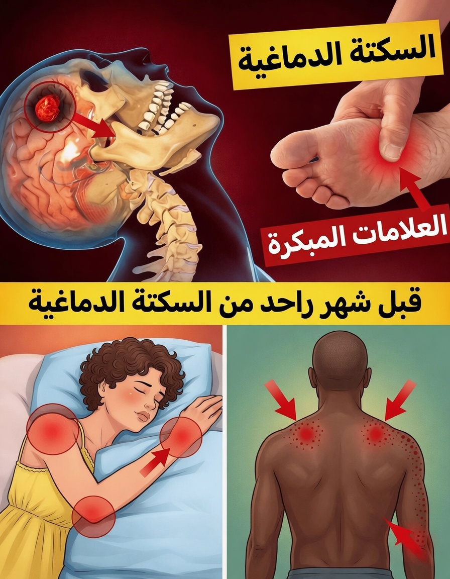 ٨ علامات تحذيرية للسكتة الدماغية قد تظهر قبل شهر، و٩ نصائح للوقاية منها