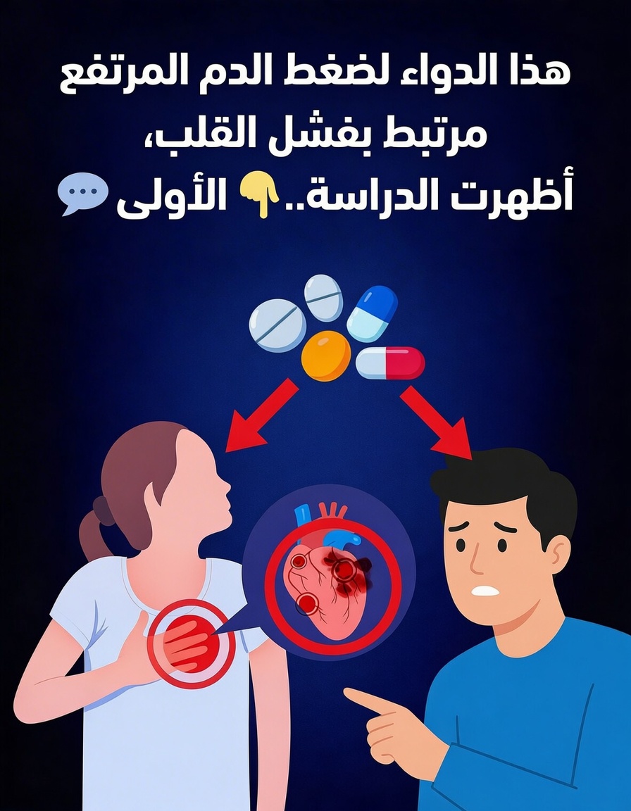 تُظهر دراسة أن دواء ارتفاع ضغط الدم هذا مرتبط بقصور القلب
