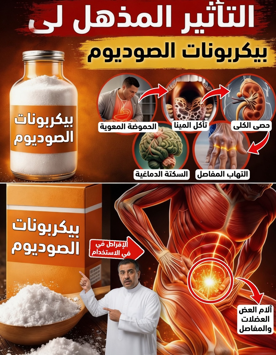ماذا يمكن أن يحدث لجسمك عندما تشرب ماءً مع بيكربونات الصوديوم ليلاً لمدة أسبوعين؟