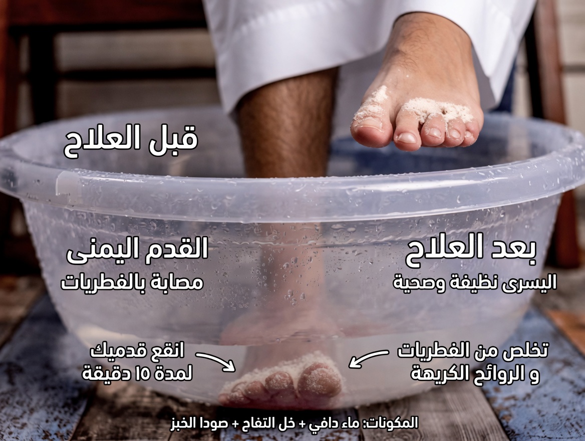 علاج فطريات أظافر القدم باستخدام خل التفاح: علاج سريع ورخيص