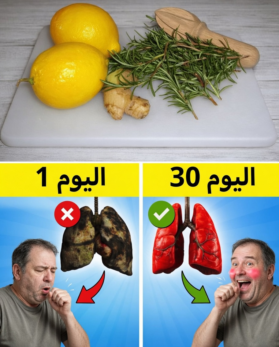 الطريقة الأكثر فعالية لتنظيف رئتيك: تخلّص من السعال والبلغم خلال 3 أيام فقط!