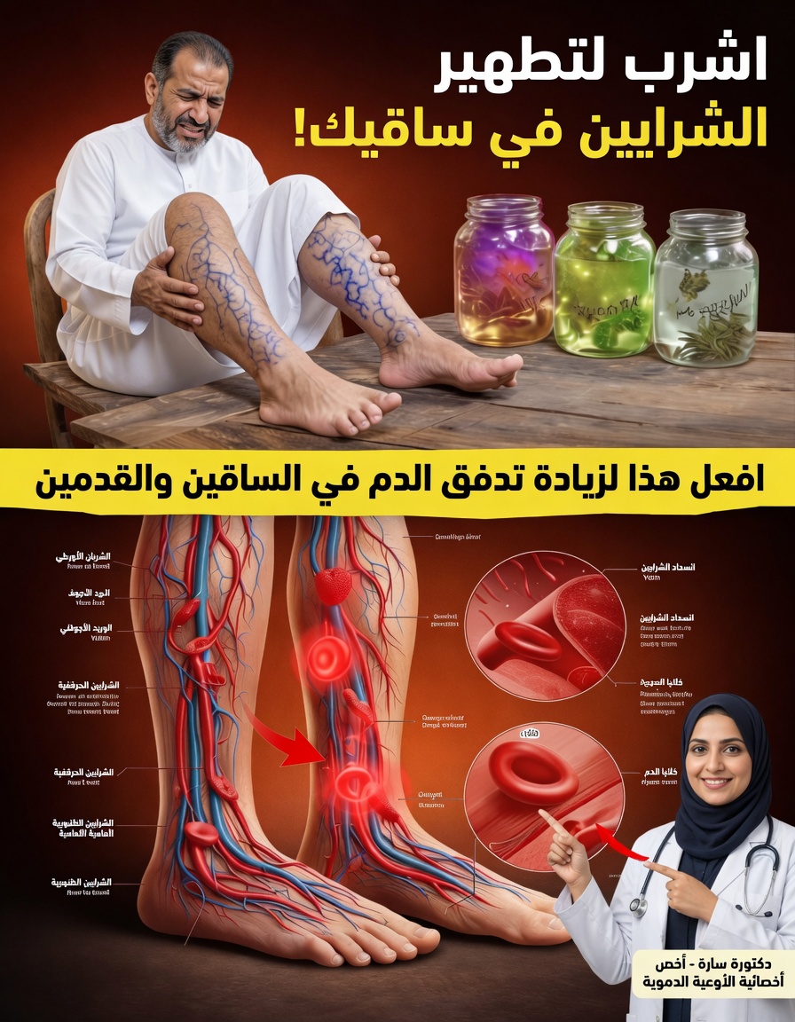 أفضل 5 مشروبات لتعزيز الدورة الدموية في الساقين وتدفق الدم