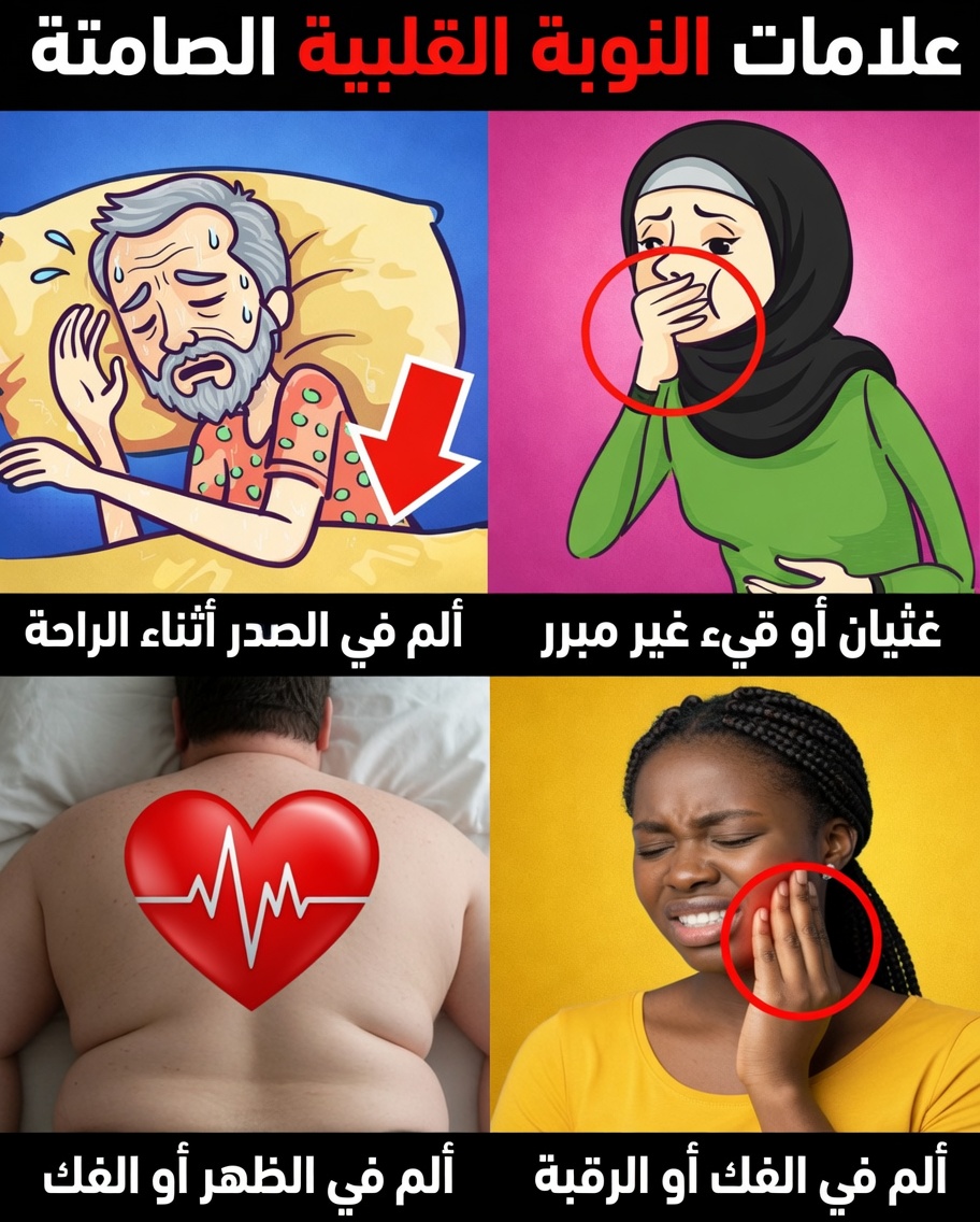 ٦ علامات خفية لنوبة قلبية صامتة من المحتمل أنك تتجاهلها الآن