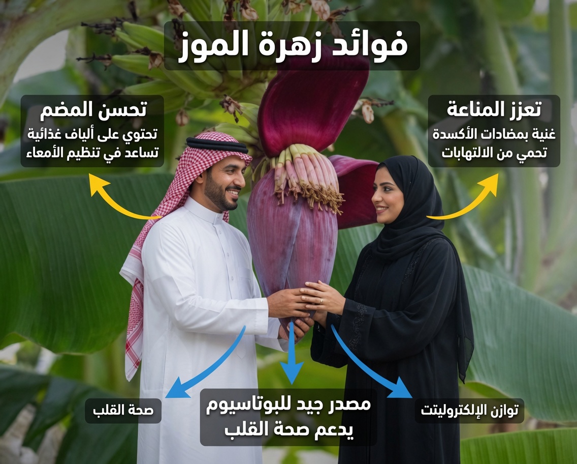 7 فوائد صحية مذهلة لزهرة الموز