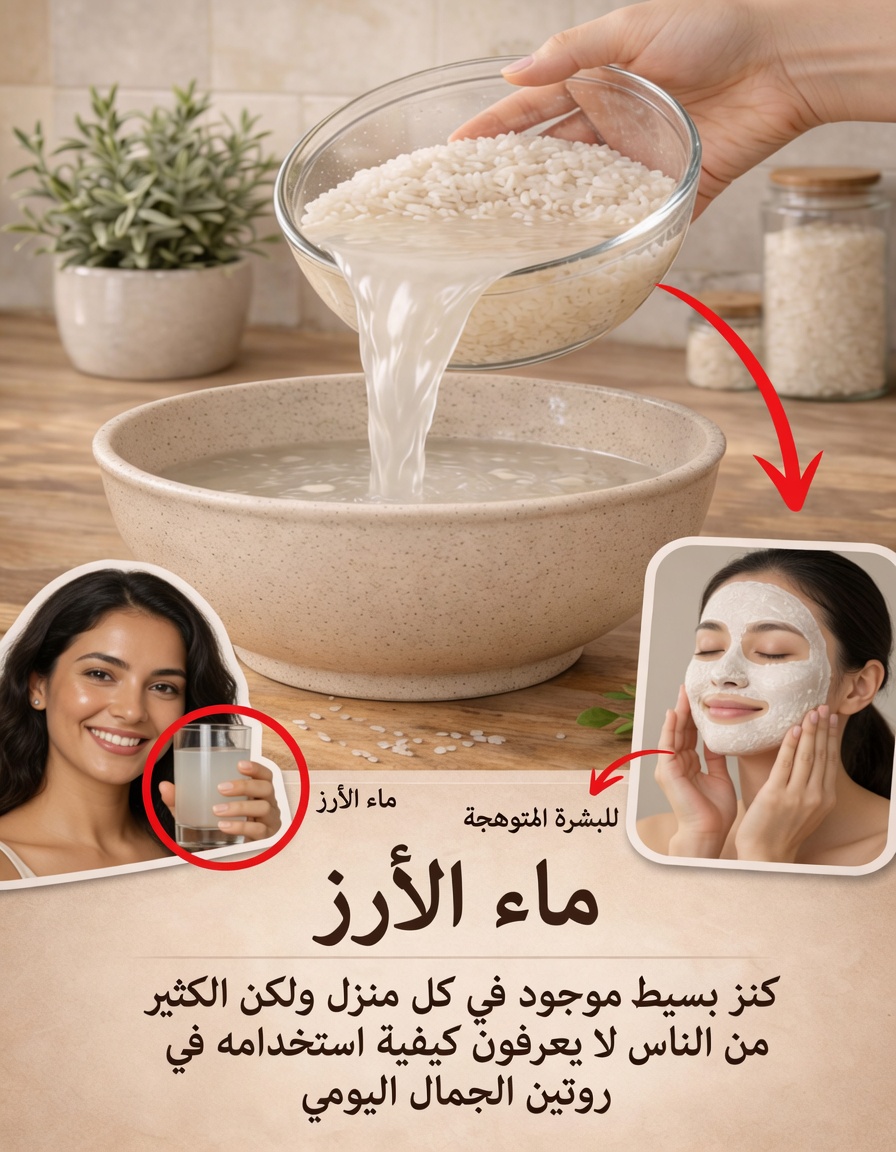 ماء الأرز مثل الذهب في المنزل… لكن قلة قليلة من الناس تعرف كيفية استخدامه