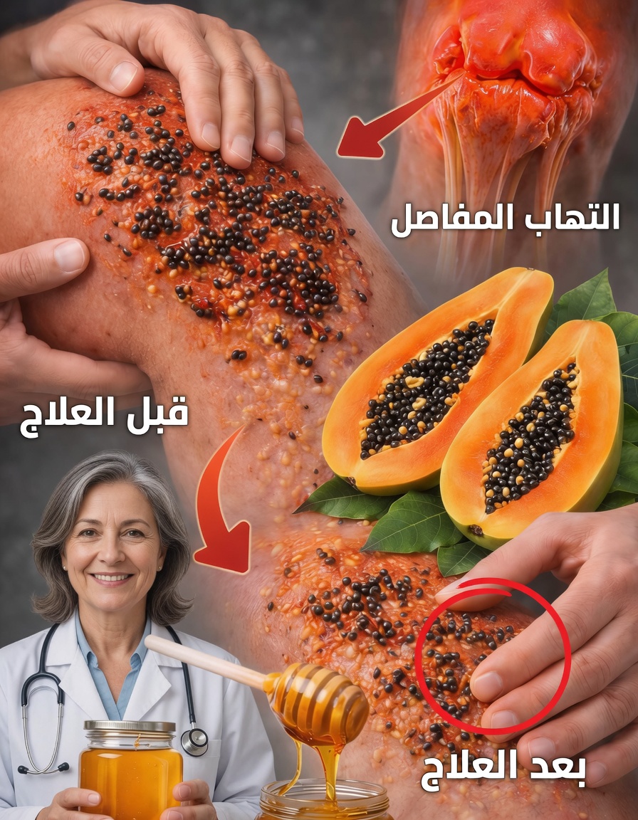بذور البابايا لتخفيف آلام المفاصل: علاج منزلي بسيط لدعم الراحة في الركبتين والظهر والعمود الفقري