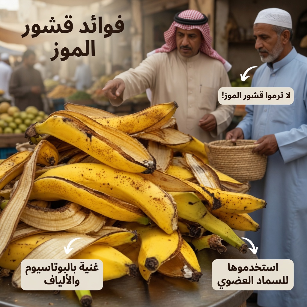 7 طرق طبيعية لتنعيم الخطوط الدقيقة وتعزيز إشراقة البشرة باستخدام قشور الموز