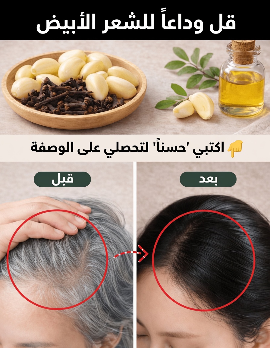 ودّع الشيب بالثوم والقرنفل: علاج طبيعي قوي