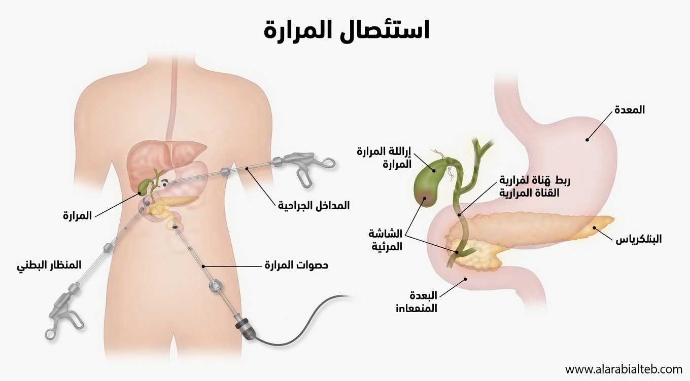 ماذا يحدث لجسمك بعد استئصال المرارة