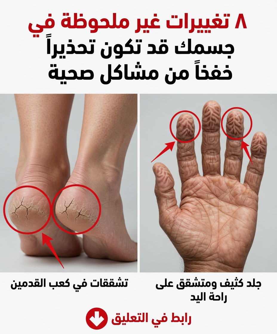 8 تغييرات غير ملحوظة في جسمك قد تكون تحذيرًا من مشكلات صحية