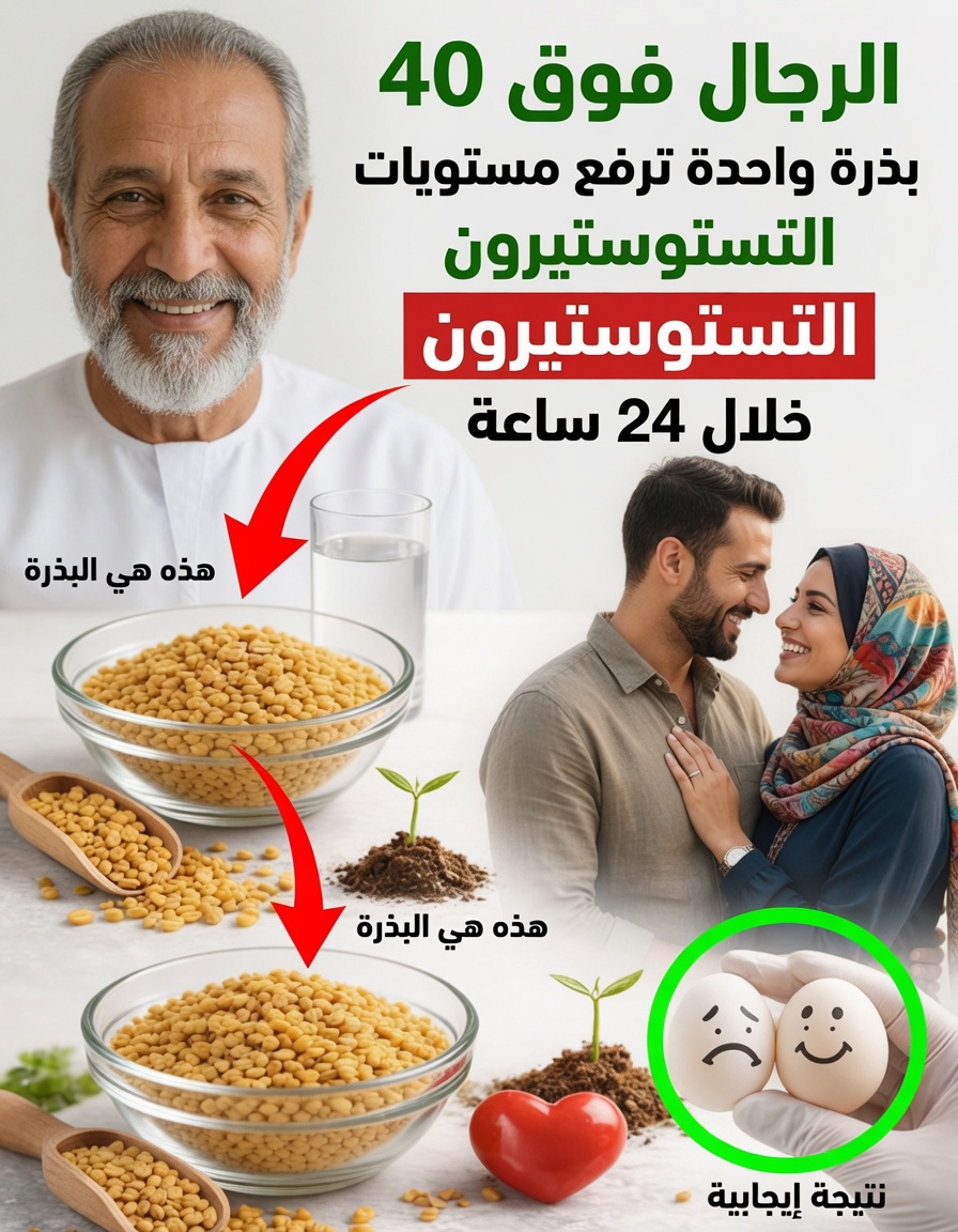 الرجال فوق الأربعين: كيف يمكن لبذور الحلبة أن تدعم بشكل طبيعي مستويات هرمون التستوستيرون الصحية والحيوية