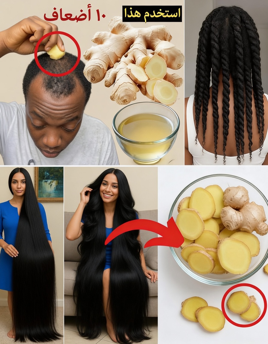 استخدم هذا مرتين أسبوعيًا وشاهد نموًا أسرع محتملًا للشعر – قوة الزنجبيل لصحة فروة الرأس وخصلات أكثر كثافة