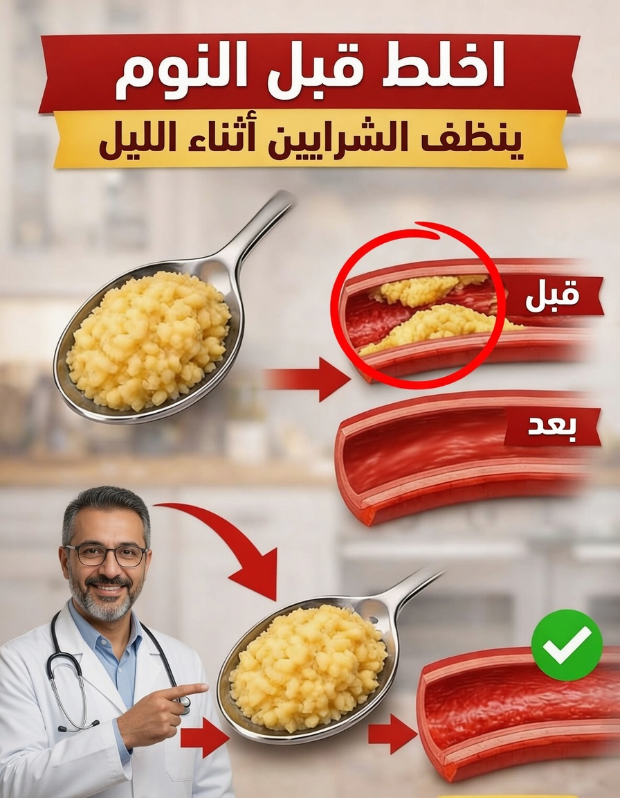 امزج هذه المكونات الثلاثة من مخزن الطعام قبل النوم — قد تشكرك شرايينك في الصباح