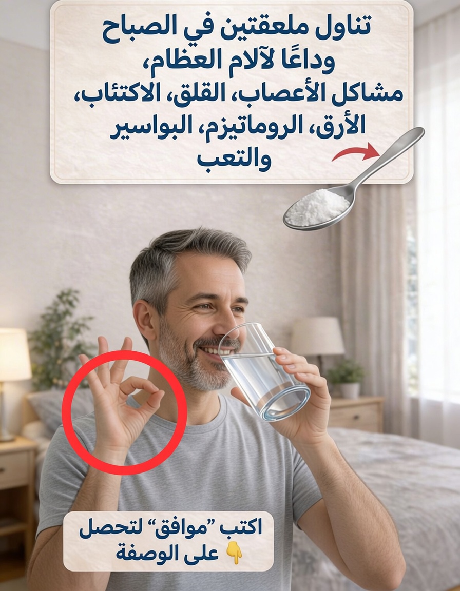 شرب الماء المالح قبل النوم: العادة الليلية التي يتبعها كثيرون فوق سن الخمسين للحصول على مفاصل أخف ونوم أفضل