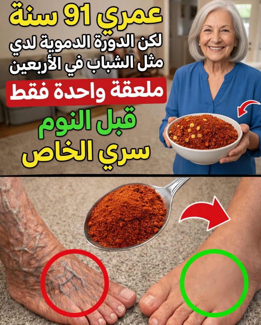 كبار السن: تناولوا هذا قبل النوم لتعزيز الدورة الدموية في الساقين طوال الليل – استيقظوا على أقدام أكثر دفئًا!