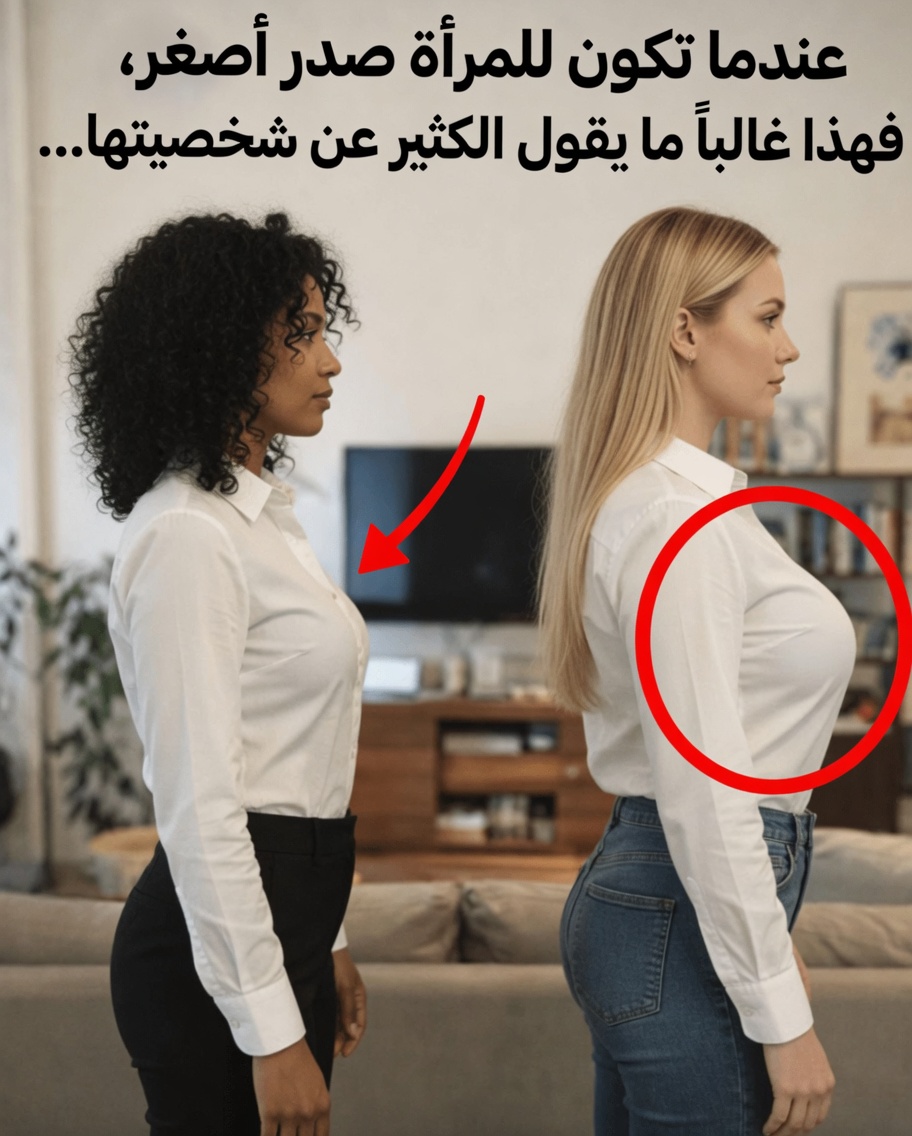 إذا كانت المرأة ذات ثديين صغيرين، فقد يكشف ذلك شيئًا عن شخصيتها... شاهد المزيد