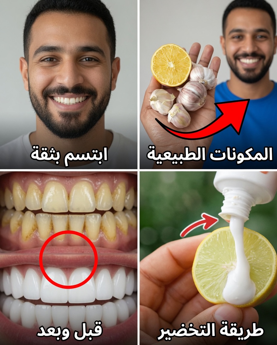 كيفية تبييض الأسنان الصفراء طبيعيًا في المنزل: السر القوي للموز والزنجبيل والليمون الذي يتحدث عنه الآلاف