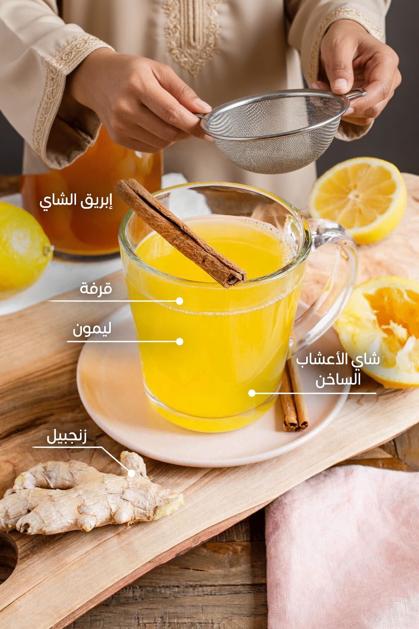 دفّئ جسمك بمنشط الزنجبيل والليمون والثوم والكركم والقرنفل والفانيليا (دفء مريح يمنحك دفعة في الأيام الباردة)