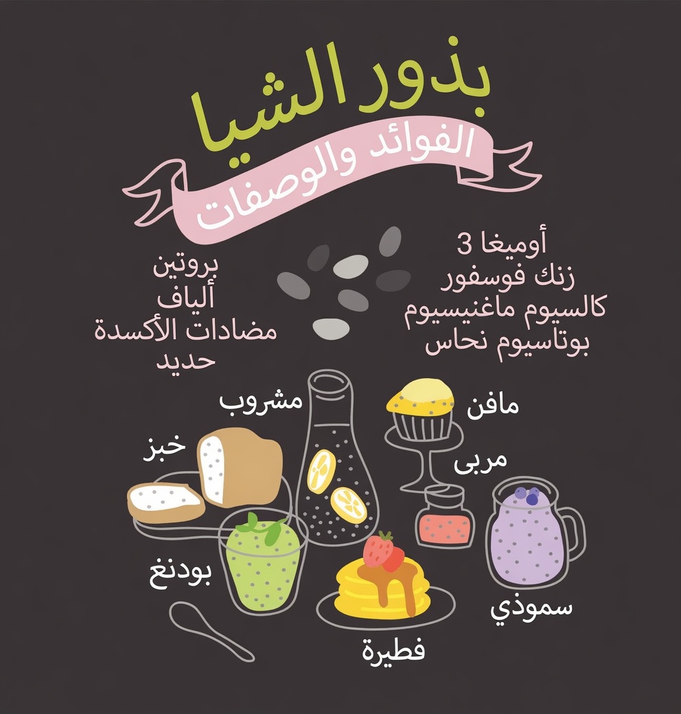 هل بذور الشيا مفيدة حقًا إلى هذا الحد؟ الحقيقة الكاملة – الفوائد، كيفية استخدامها، وما يقوله العلم فعليًا