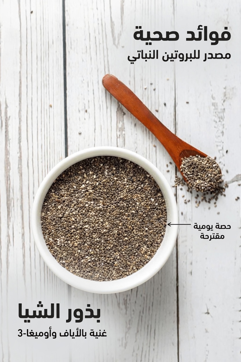 هل بذور الشيا مفيدة حقًا إلى هذا الحد؟ الحقيقة الكاملة – الفوائد، كيفية استخدامها، وما يقوله العلم فعليًا